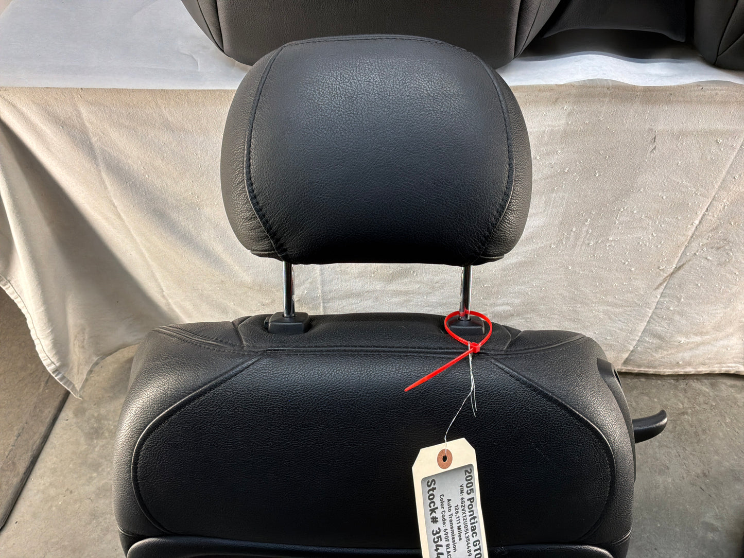 2005 Pontiac GTO Black Leather Front and Rear Seats Set OEM
