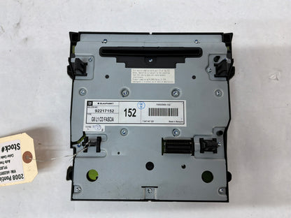 2008 Pontiac G8 Base Blaupunkt AM FM Radio CD Player Climate Control Face Plate OEM