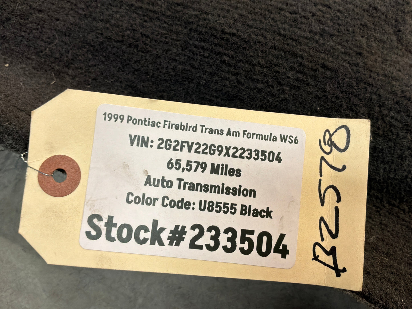 1999 Pontiac Firebird Trans Am Formula WS6 Complete Floor Carpet OEM