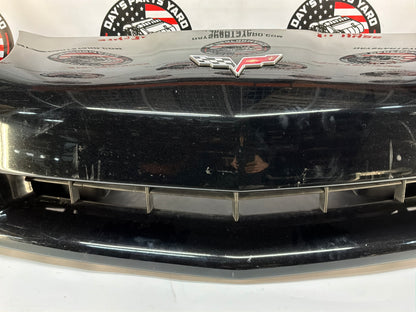 2007 Chevy C6 Corvette Convertible Complete Front Bumper Cover Panel Black OEM