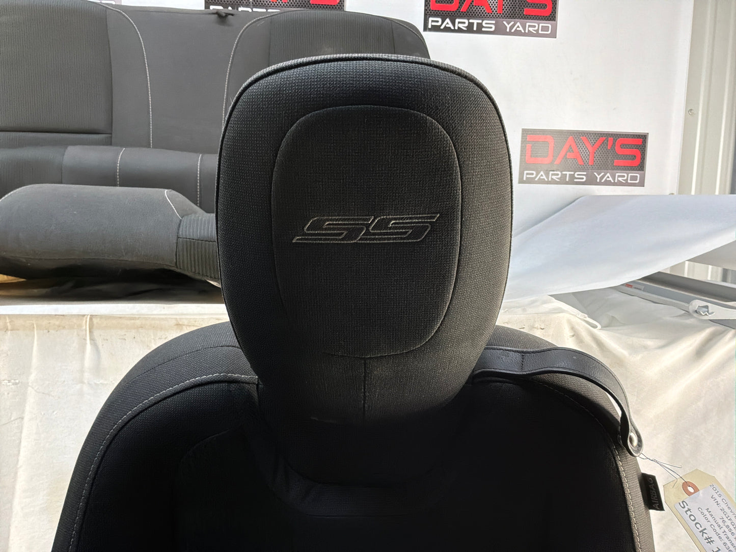 2015 Chevrolet Camaro SS 1LE Seats Fronts and Rears Black Clothe OEM LOCAL PICK UP