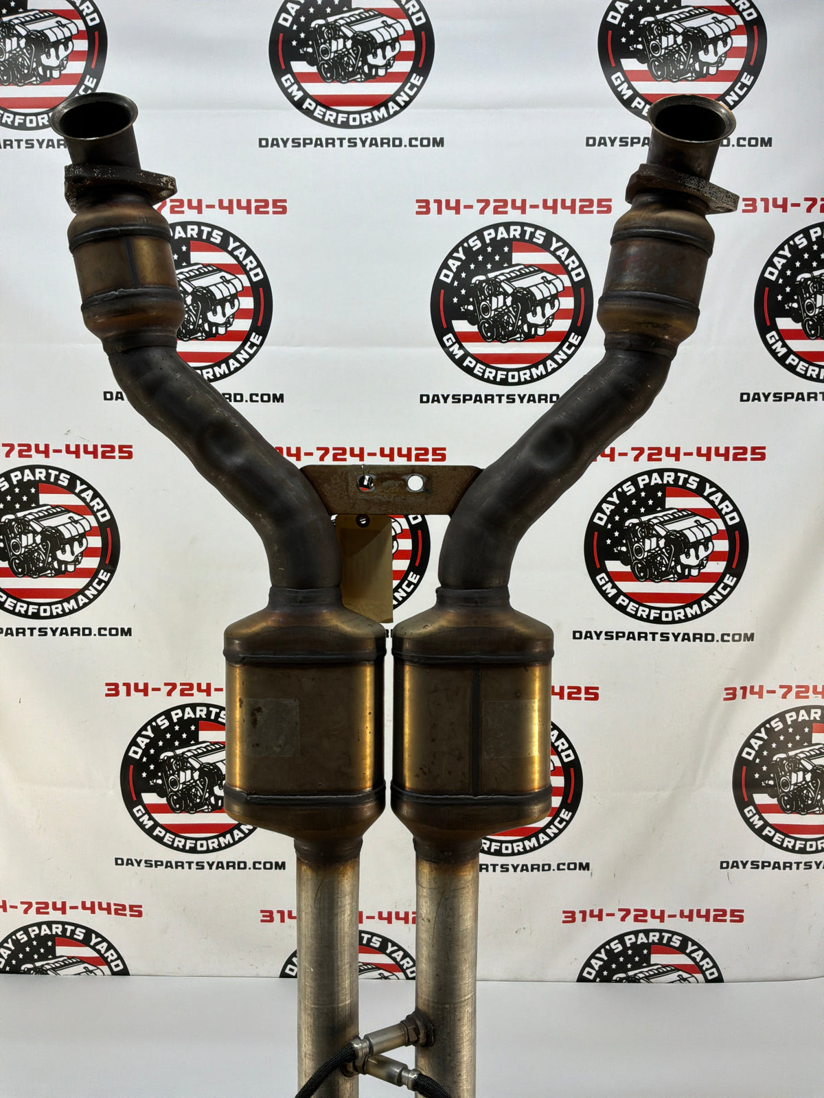 2002 Chevy C5 Corvette Factory OEM Exhaust Mid H Pipe w/ Catalytic Converters