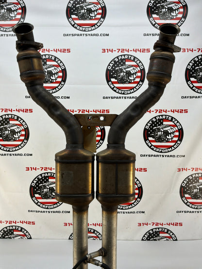 2002 Chevy C5 Corvette Factory OEM Exhaust Mid H Pipe w/ Catalytic Converters
