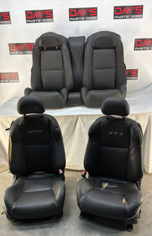 2006 Pontiac GTO Seats Fronts and Rears Black Leather OEM