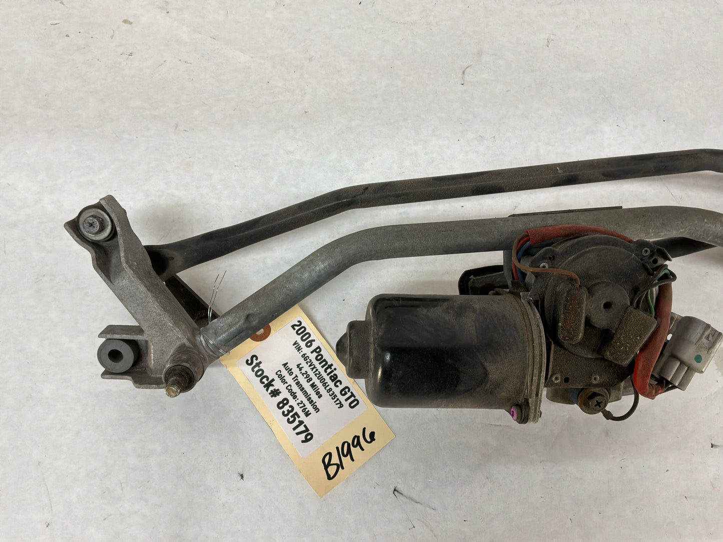 2006 Pontiac GTO Wiper Motor Transmission Linkage Assembly OEM