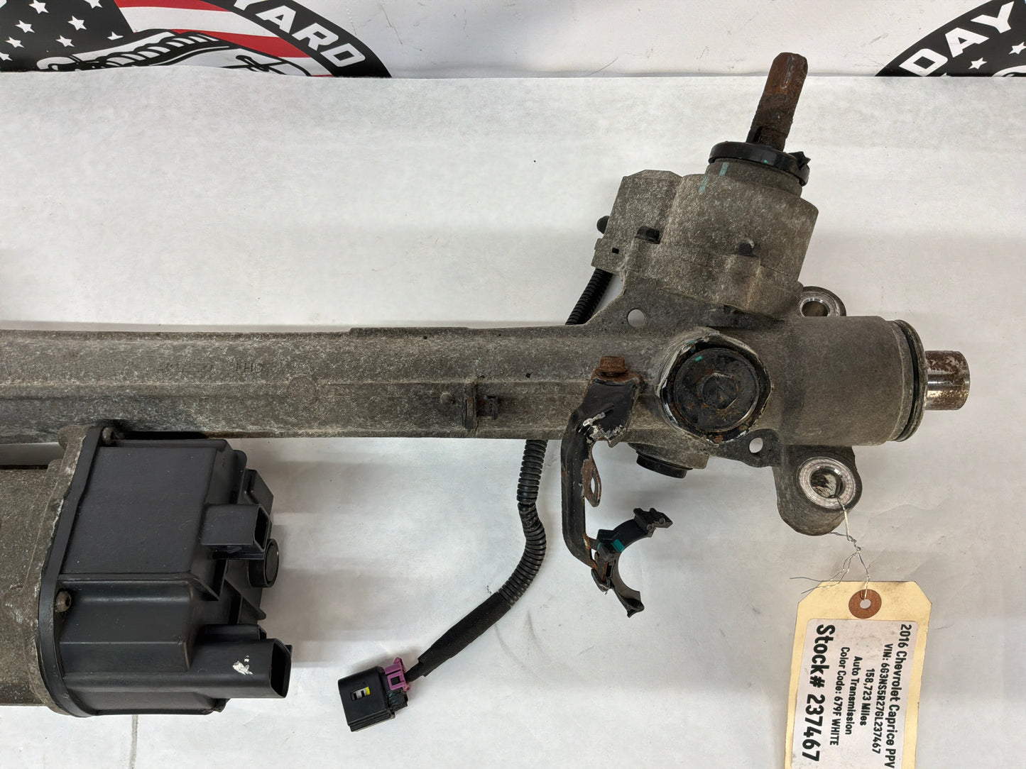 2016 Chevy Caprice PPV Electric Power Steering Rack and Pinion Gear OEM