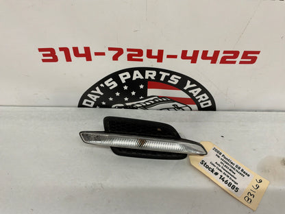 2008 Pontiac G8 Base LH Driver Fender Marker Repeater Light Lamp Grill OEM
