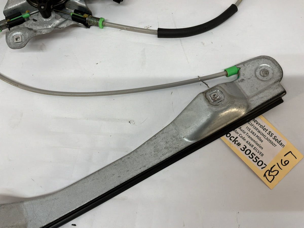 2017 Chevy SS Sedan LH Driver Front Window Regulator Motor OEM