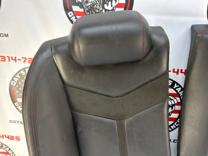 2014 Chevy SS Sedan Seats Fronts and Rears Black Leather Alcantara Suede OEM