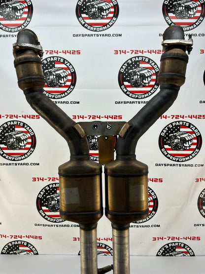 2002 Chevy C5 Corvette Factory OEM Exhaust Mid H Pipe w/ Catalytic Converters