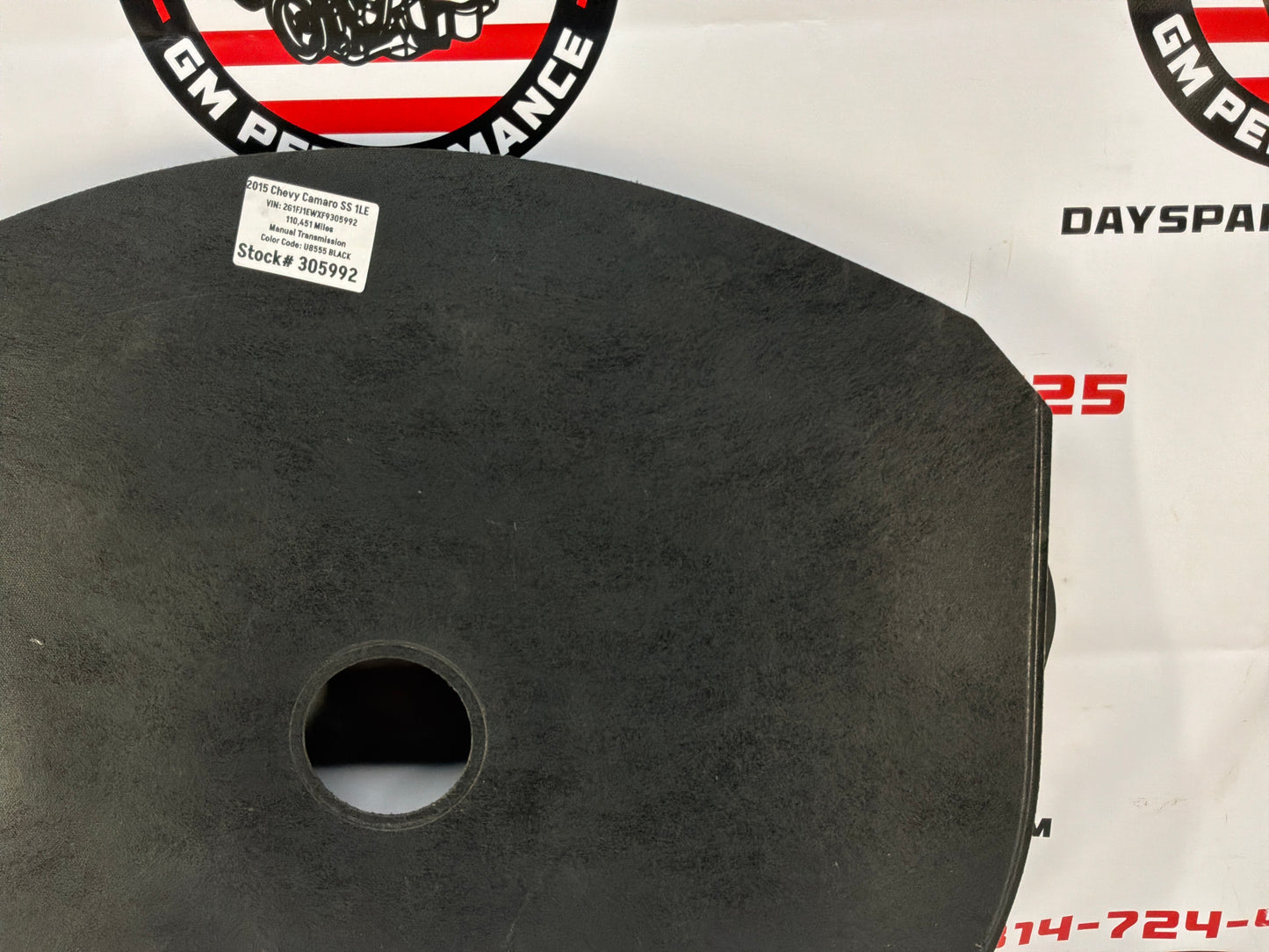 2015 Chevy Camaro SS 1LE Hard Spare Tire Compartment Trunk Battery Stowage Cover OEM