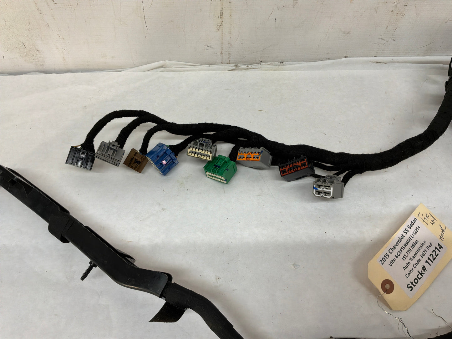 2015 Chevy SS Sedan Fire Wall Engine Bay Front Chassis Wire Wiring Harness OEM