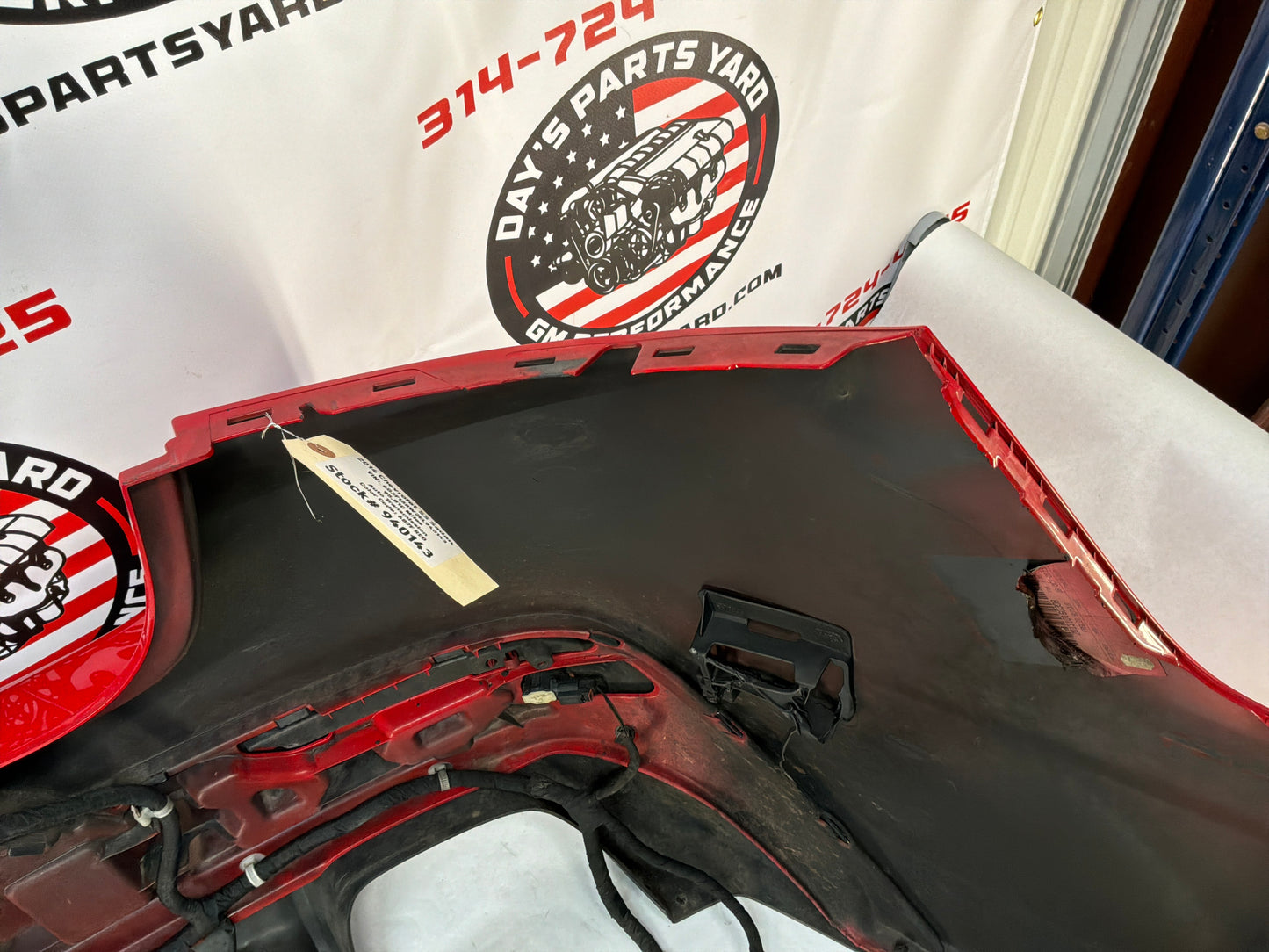 2014 Chevy SS Sedan Rear Bumper Cover Red OEM