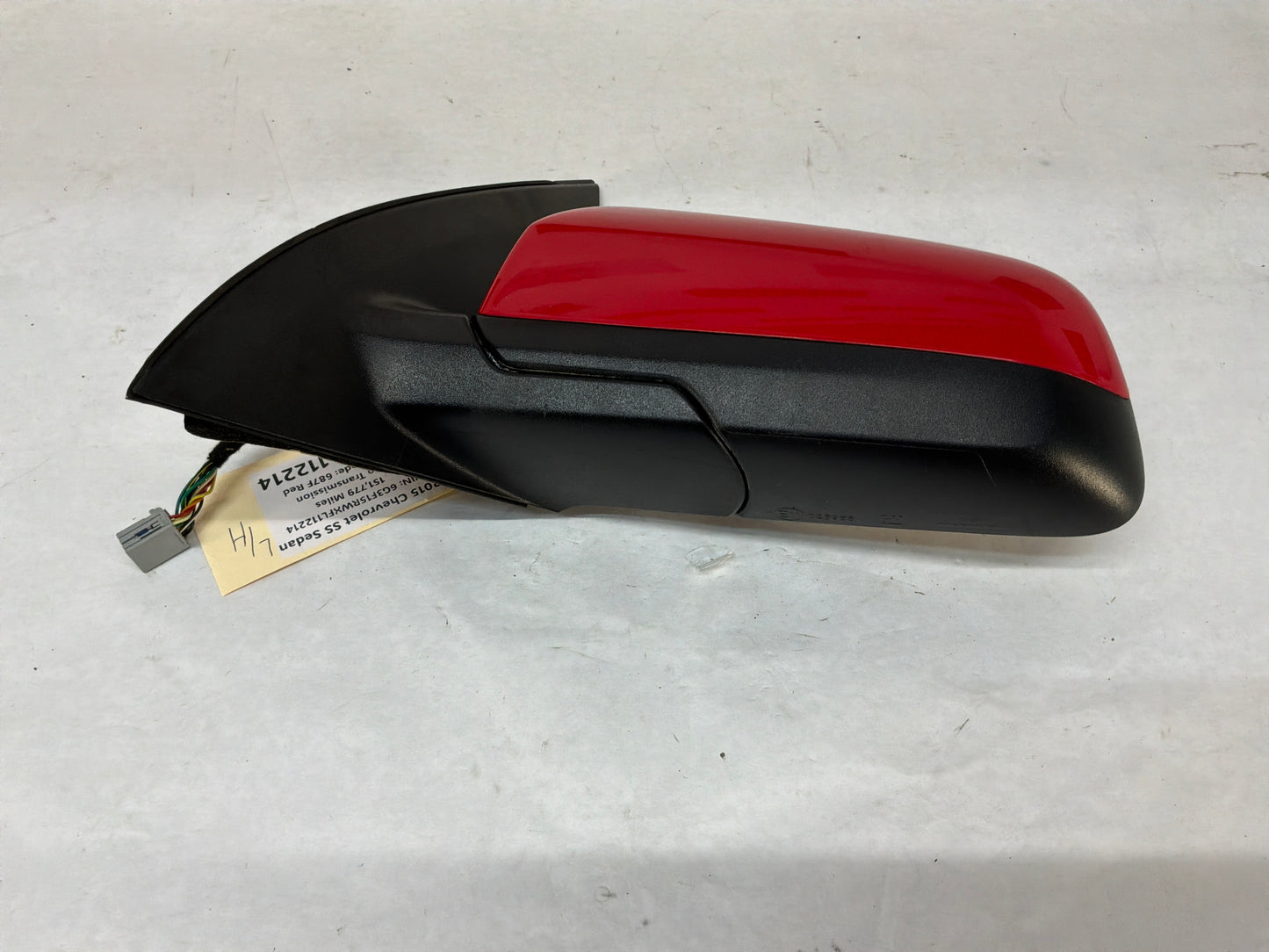 2015 Chevy SS Sedan LH Driver Exterior Out Side Mirror Red OEM