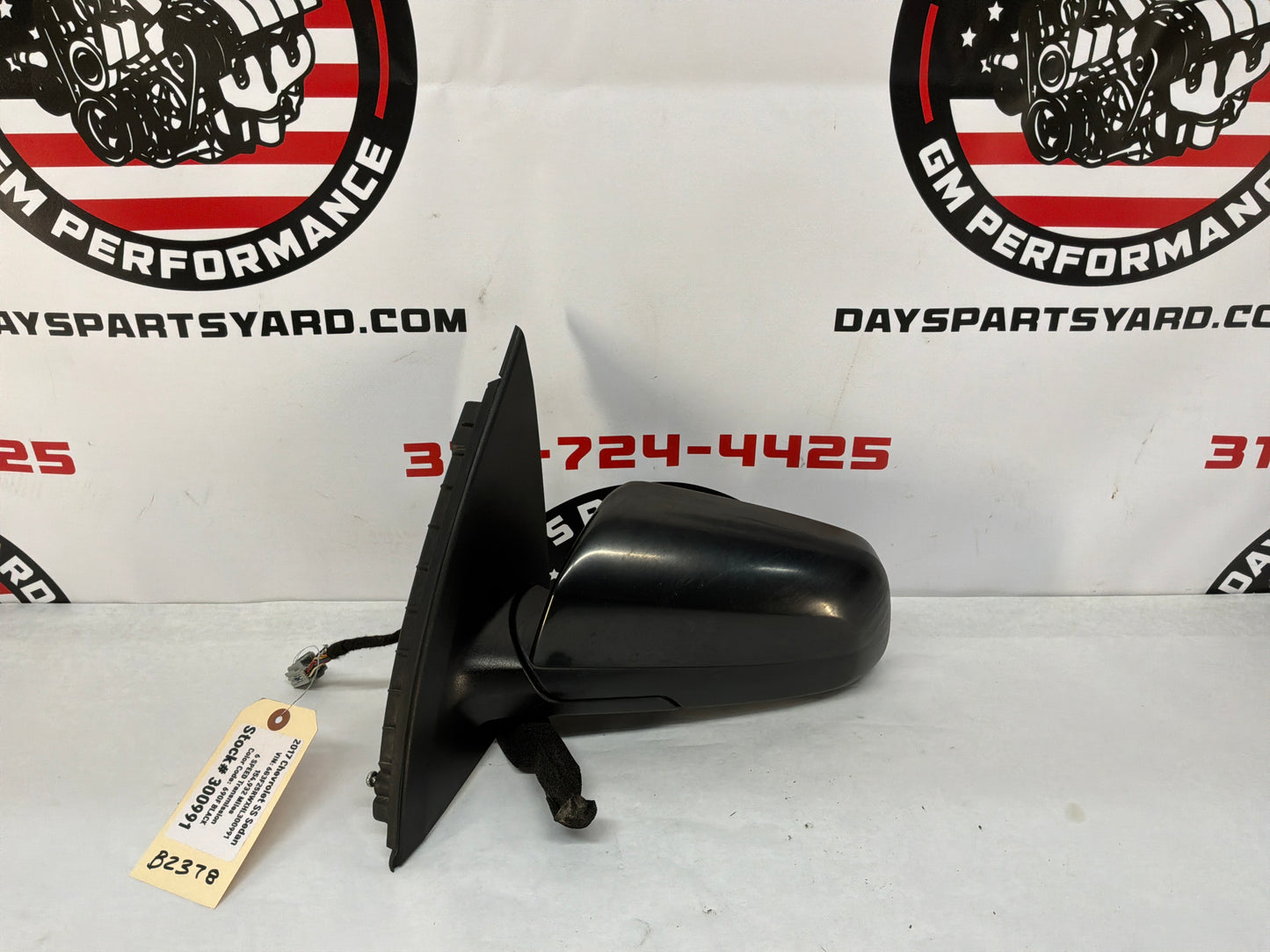 2017 Chevy SS Sedan LH Driver Exterior Out Side Mirror Black OEM