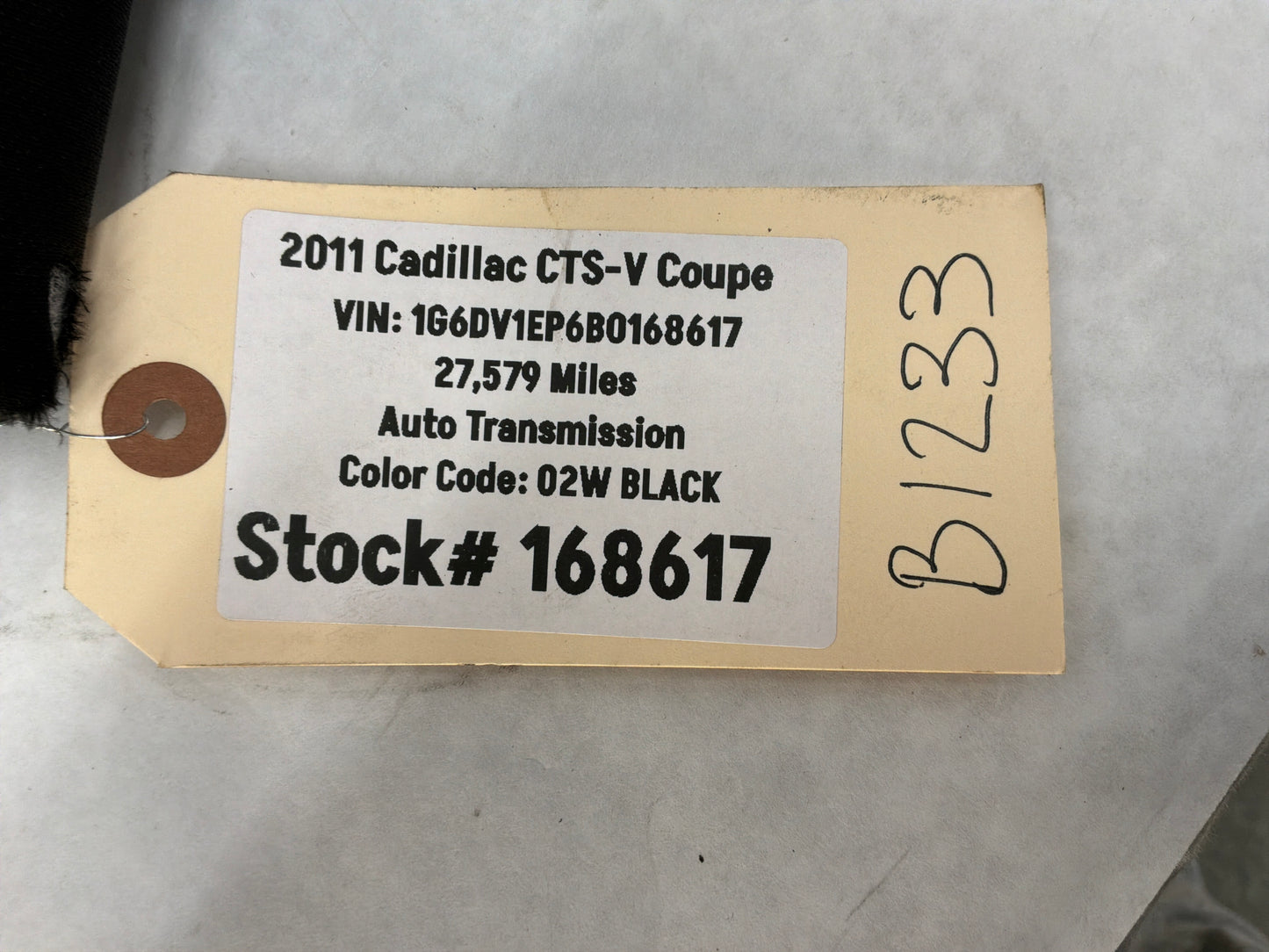 2011 Cadillac CTS-V Coupe RH Passenger Interior A Pillar Molding Trim Panel OEM