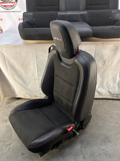 2013 Chevy Camaro ZL1 Seats Fronts & Rears Recaro Leather and Suede OEM
