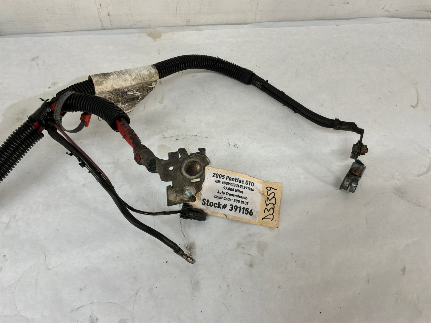 Starter alternator harness - Day's Parts Yard