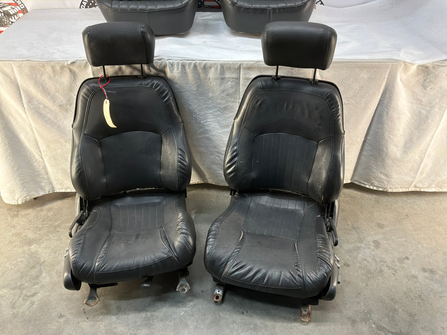 2002 Pontiac Trans Am WS6 Fronts and Rears Black Leather Seats OEM