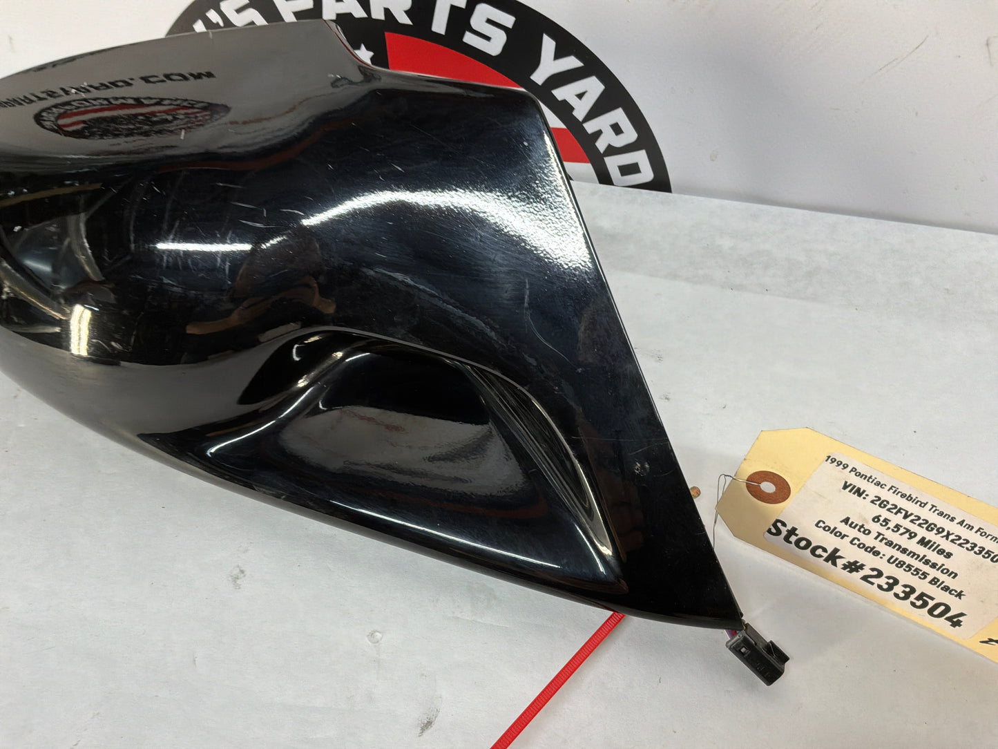 1999 Pontiac Firebird Trans Am Formula WS6 RH Passenger Exterior Outside Electric Mirror Black OEM
