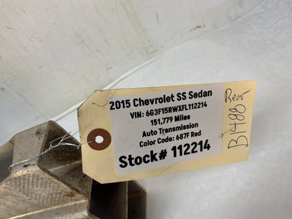 2015 Chevy SS Sedan Rear Bumper Impact Reinforcement Bar  OEM