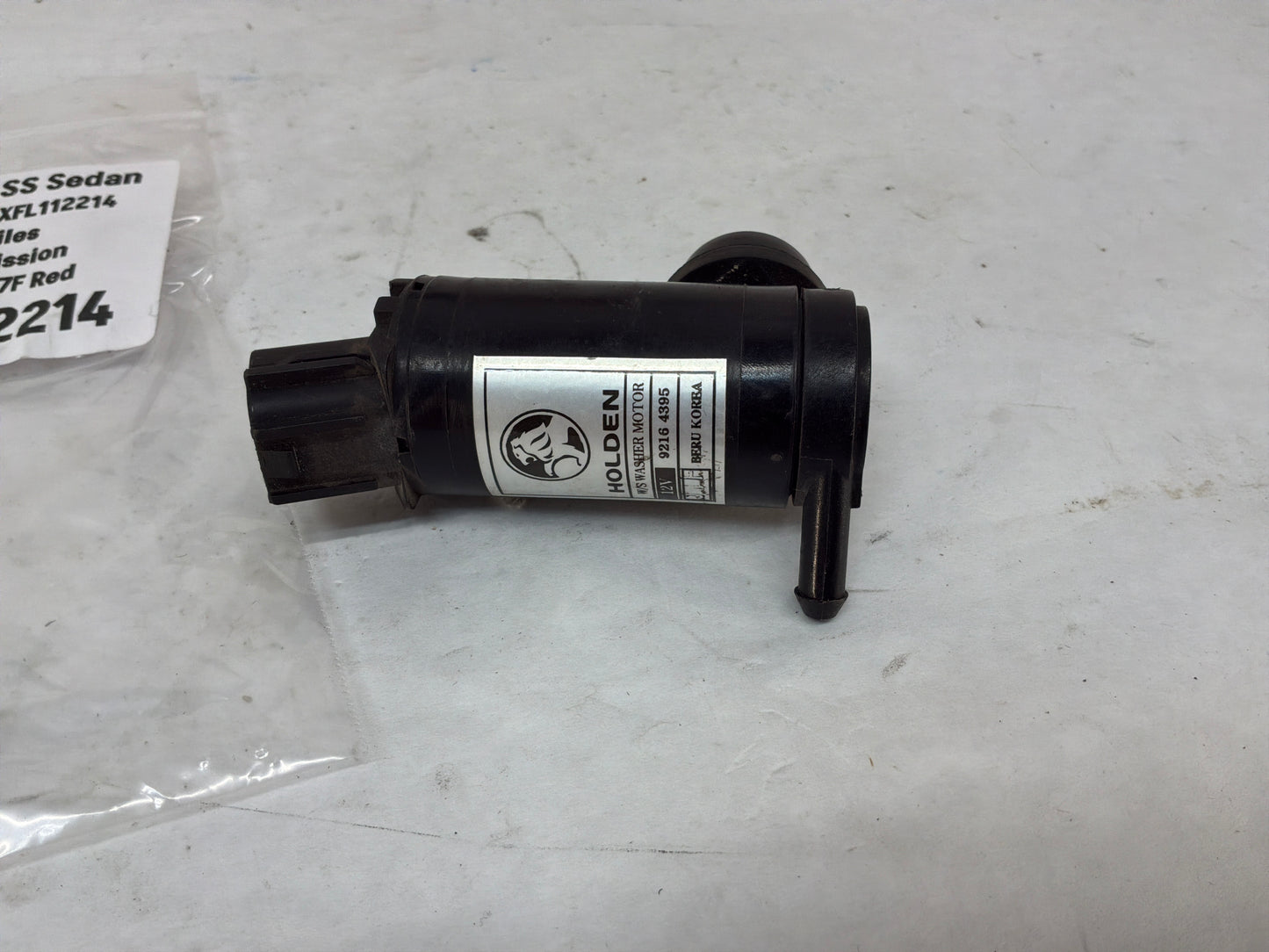 2015 Chevy SS Sedan Wiper Washer Holden Commodore Motor OEM