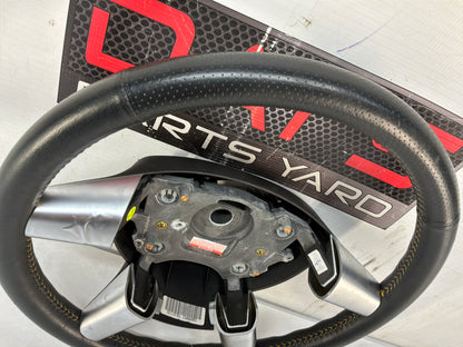 2004 Pontiac GTO Steering Wheel w/ Controls Yellow Stitching OEM - Day's Parts Yard