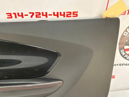 2013 Chevy Camaro ZL1 RH Passenger Carbon Flash Front Interior Door Panel Trim OEM