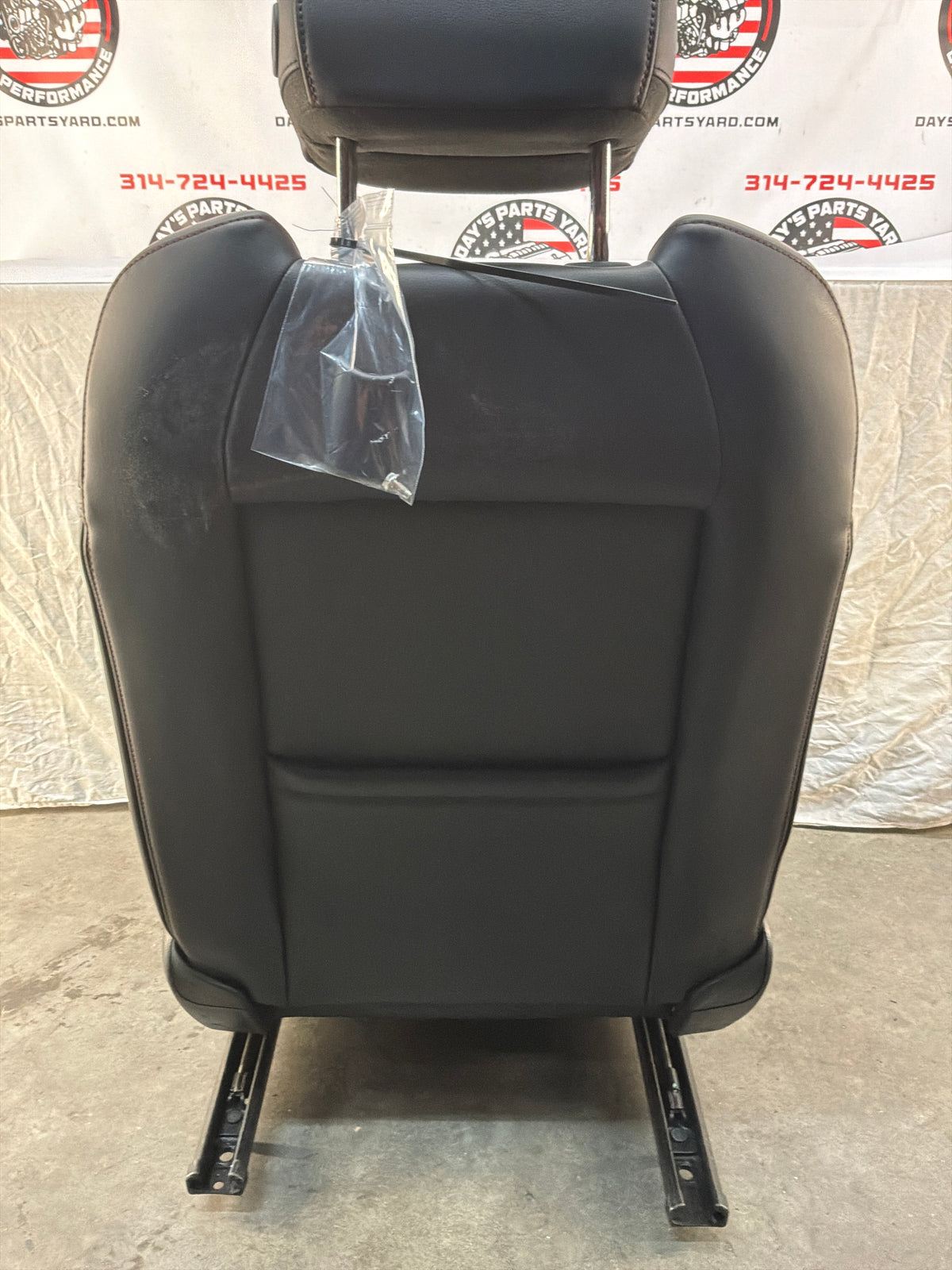 2017 Chevy SS Sedan Front LH Driver Seat Black Leather Alcantara Suede OEM