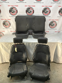 2002 Pontiac Trans Am WS6 Fronts and Rears Black Leather Seats OEM