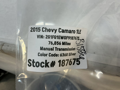 2015 Chevrolet Camaro SS 1LE Leather Dash Vent Trim Molding Panel Insert OEM