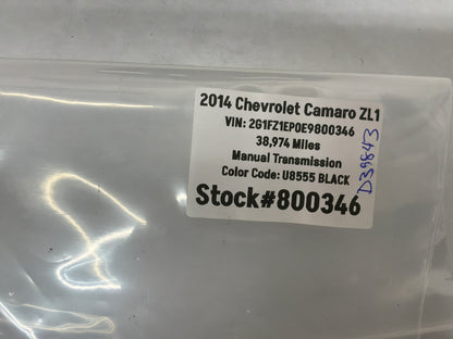 2014 Chevy Camaro ZL1 Fuel Gas Tank Filler Door Cover Black OEM