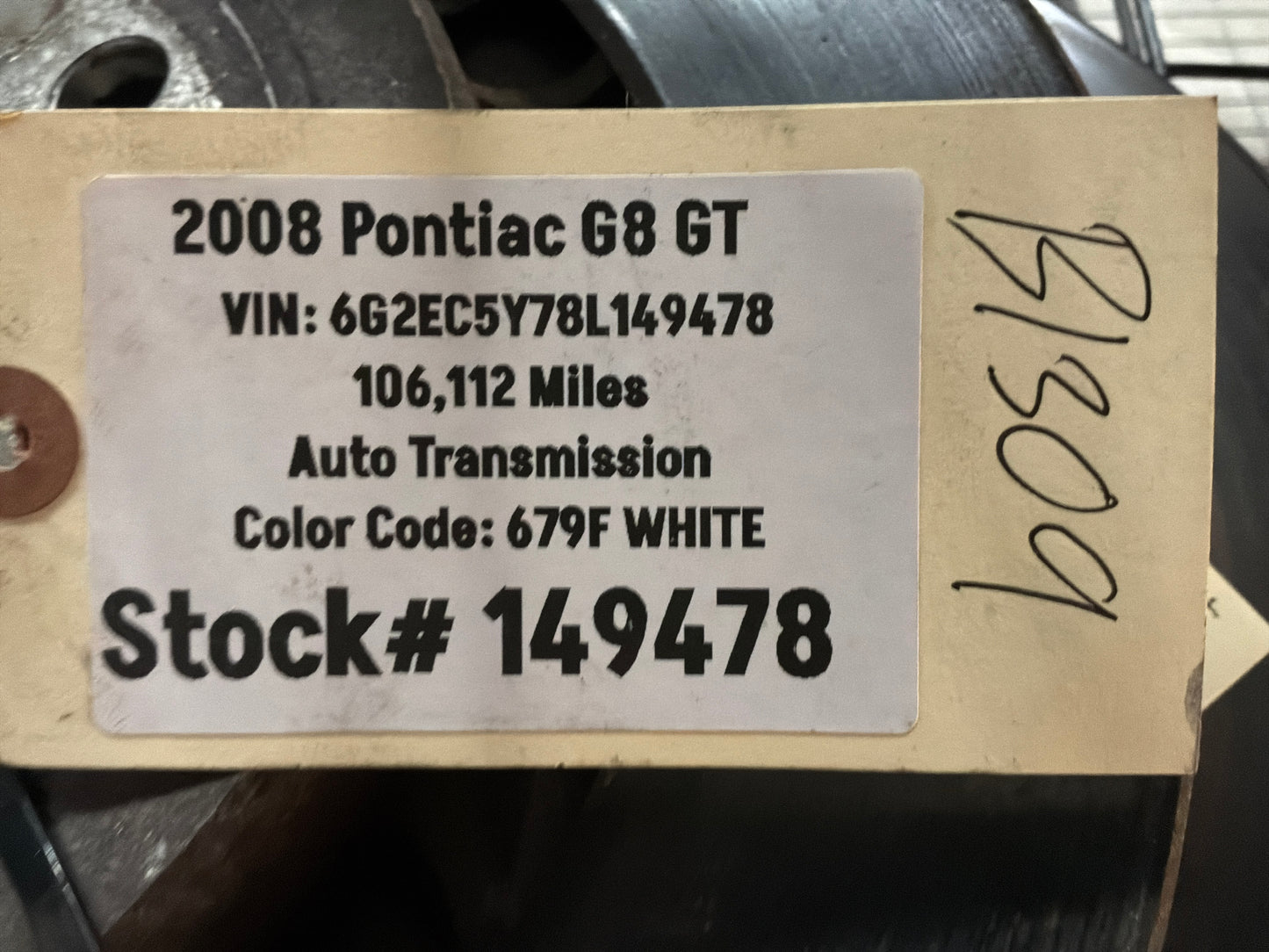 2008-09 Pontiac G8 GT Brembo Brake Calipers Front and Rear OEM