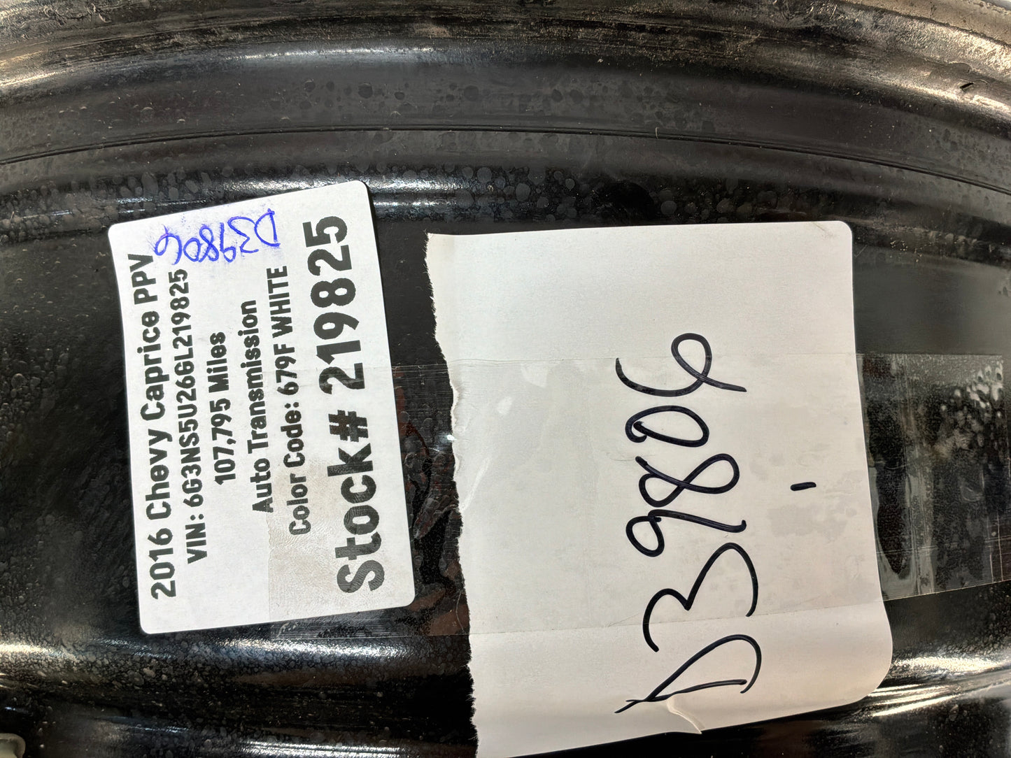 2016 Chevy Caprice PPV Factory OEM Steel Wheel 18X8 w/ Center Cap