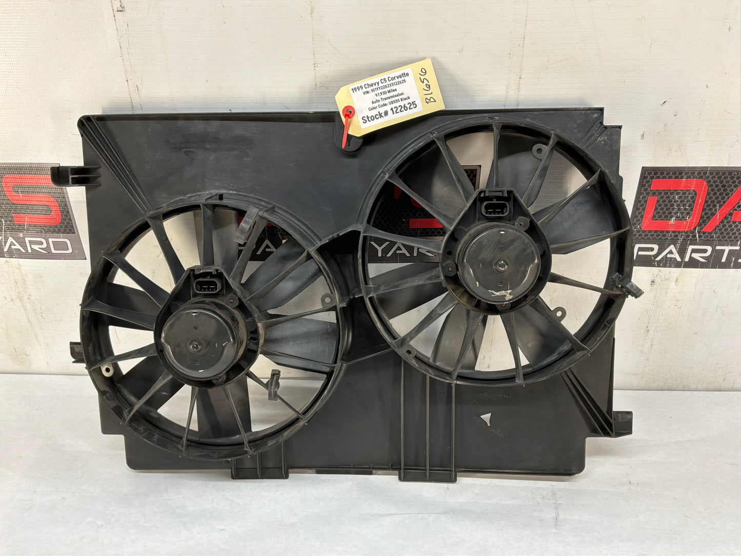 1999 Chevy C5 Corvette  Radiator Electric Cooling Fans Assembly OEM