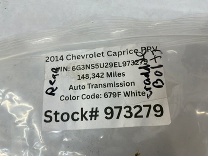 2014 Chevy Caprice PPV Rear Suspension Cradle K Member Sub Frame Hardware OEM