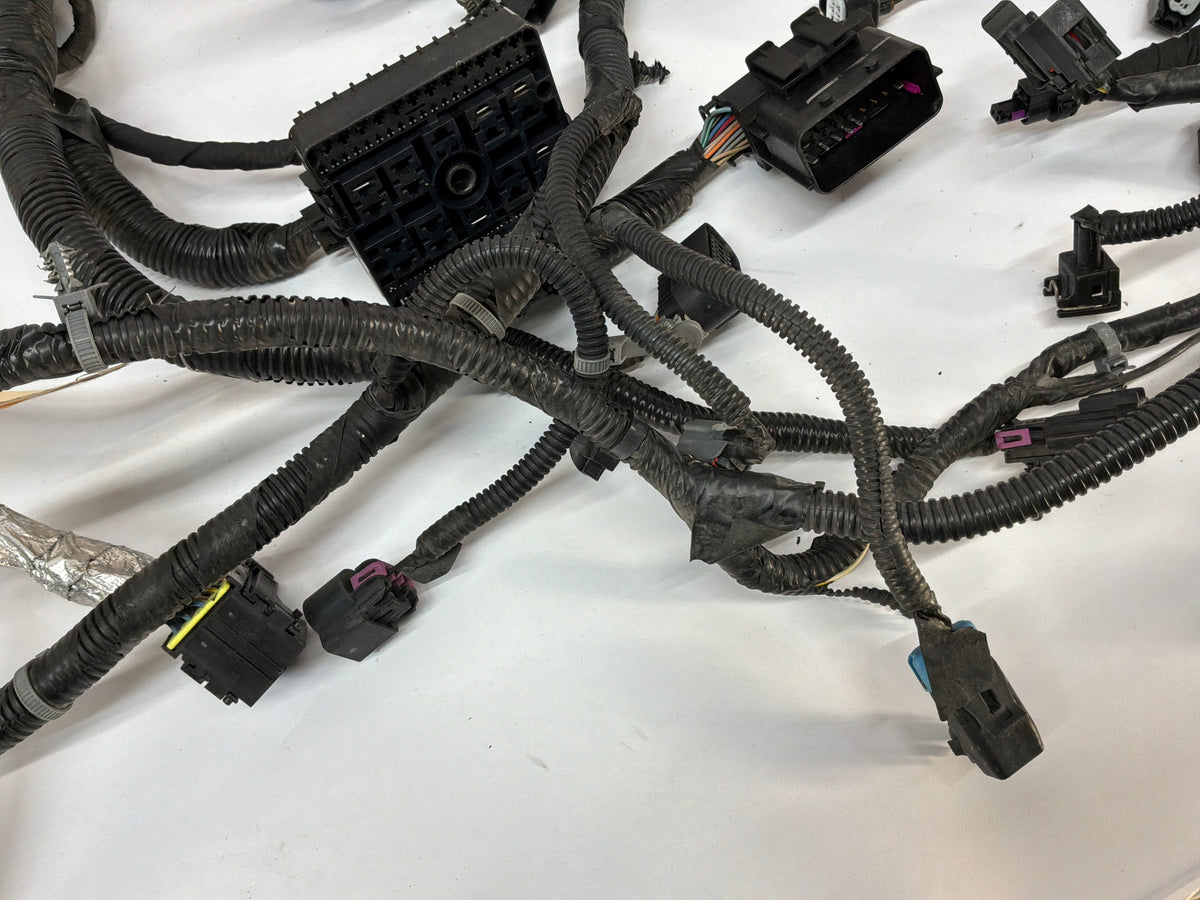 2013 Chevy Camaro ZL1 Engine Bay Head Lamp Light Firewall Wire Wiring Harness OEM