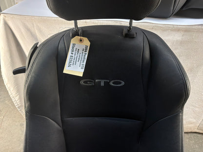 2006 Pontiac GTO Black Leather Front and Rear Seats Set OEM