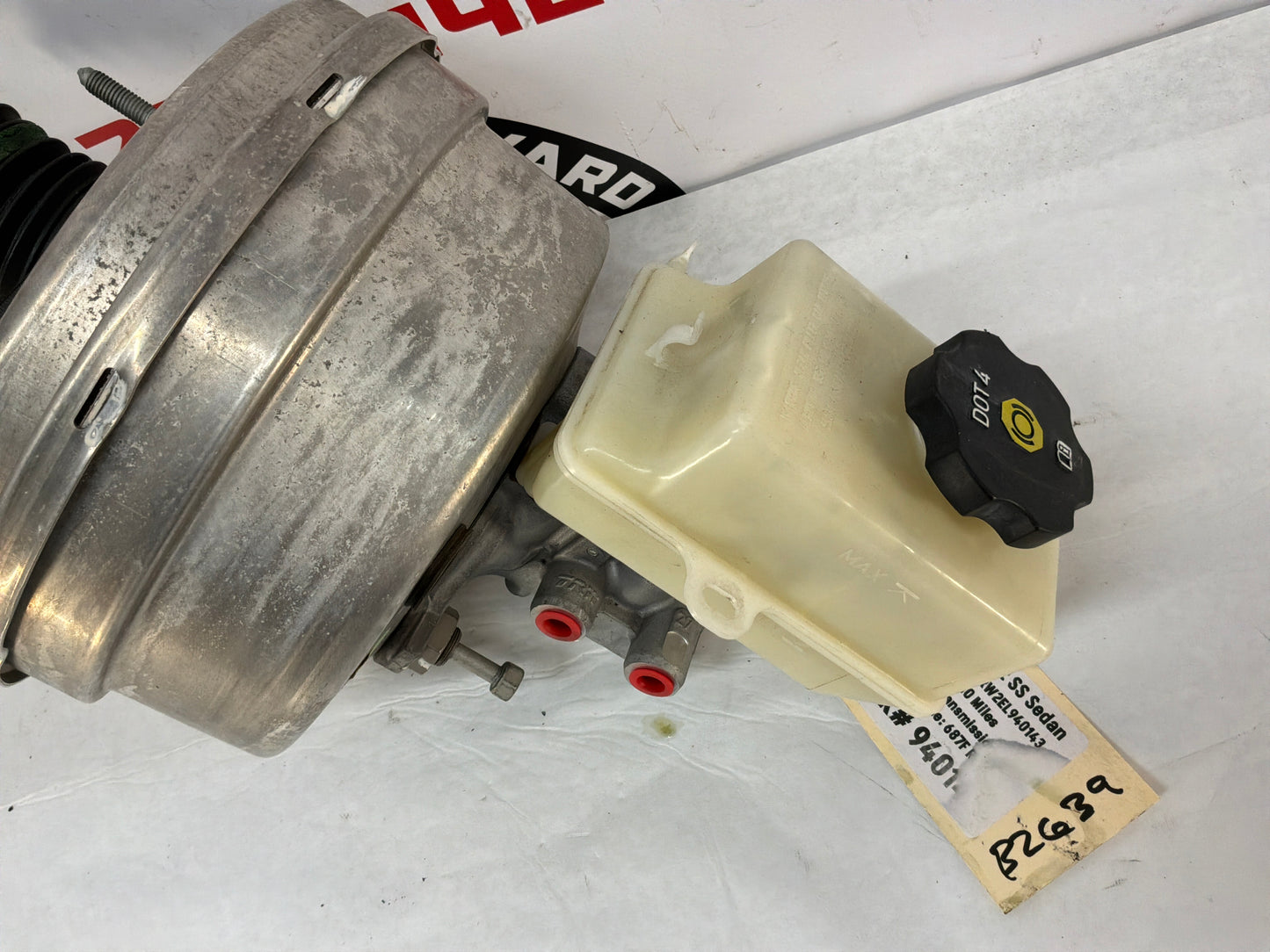 2014 Chevy SS Sedan Brake Booster Master Cylinder and Reservoir OEM