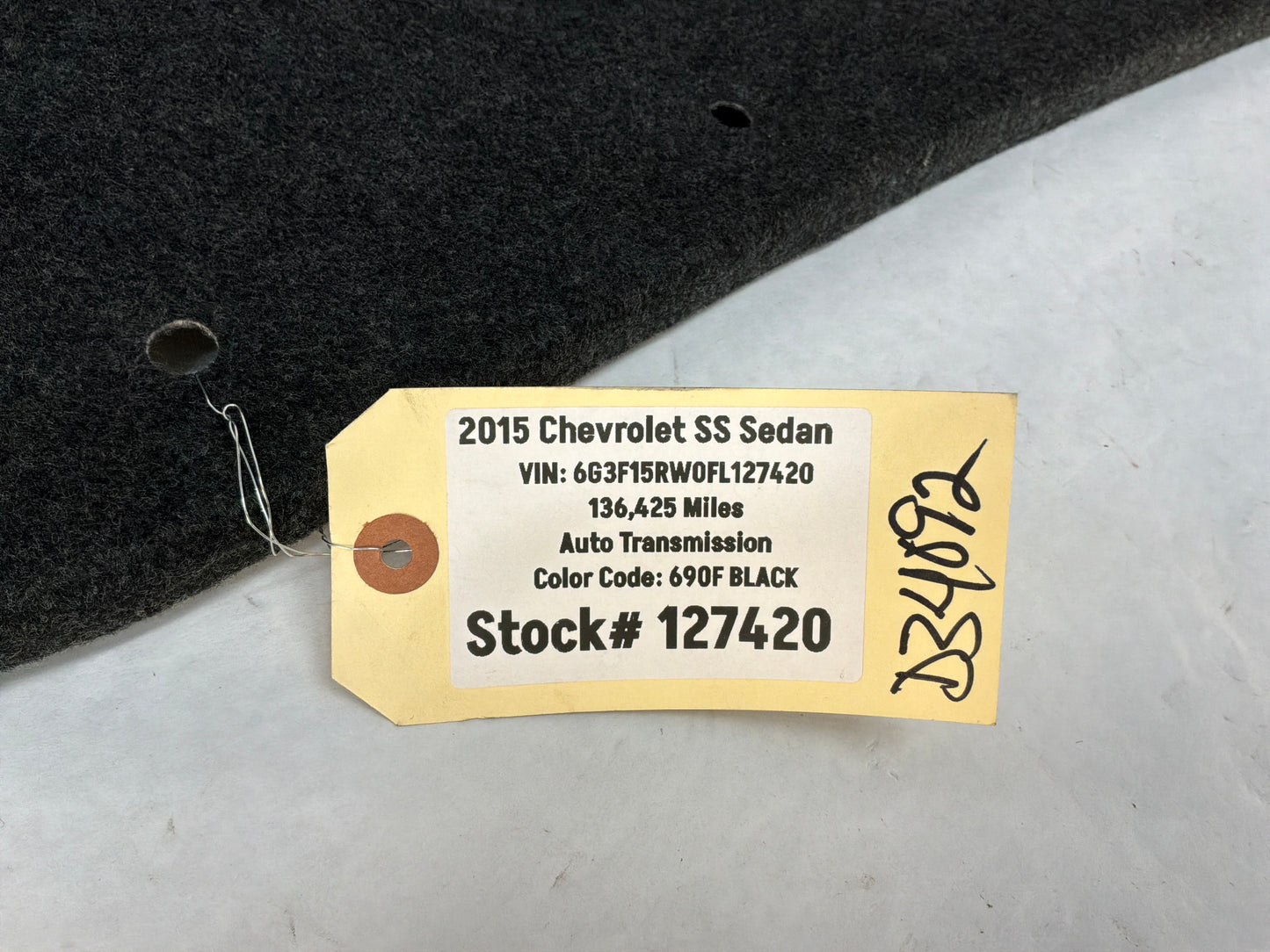 Trunk liner - Day's Parts Yard