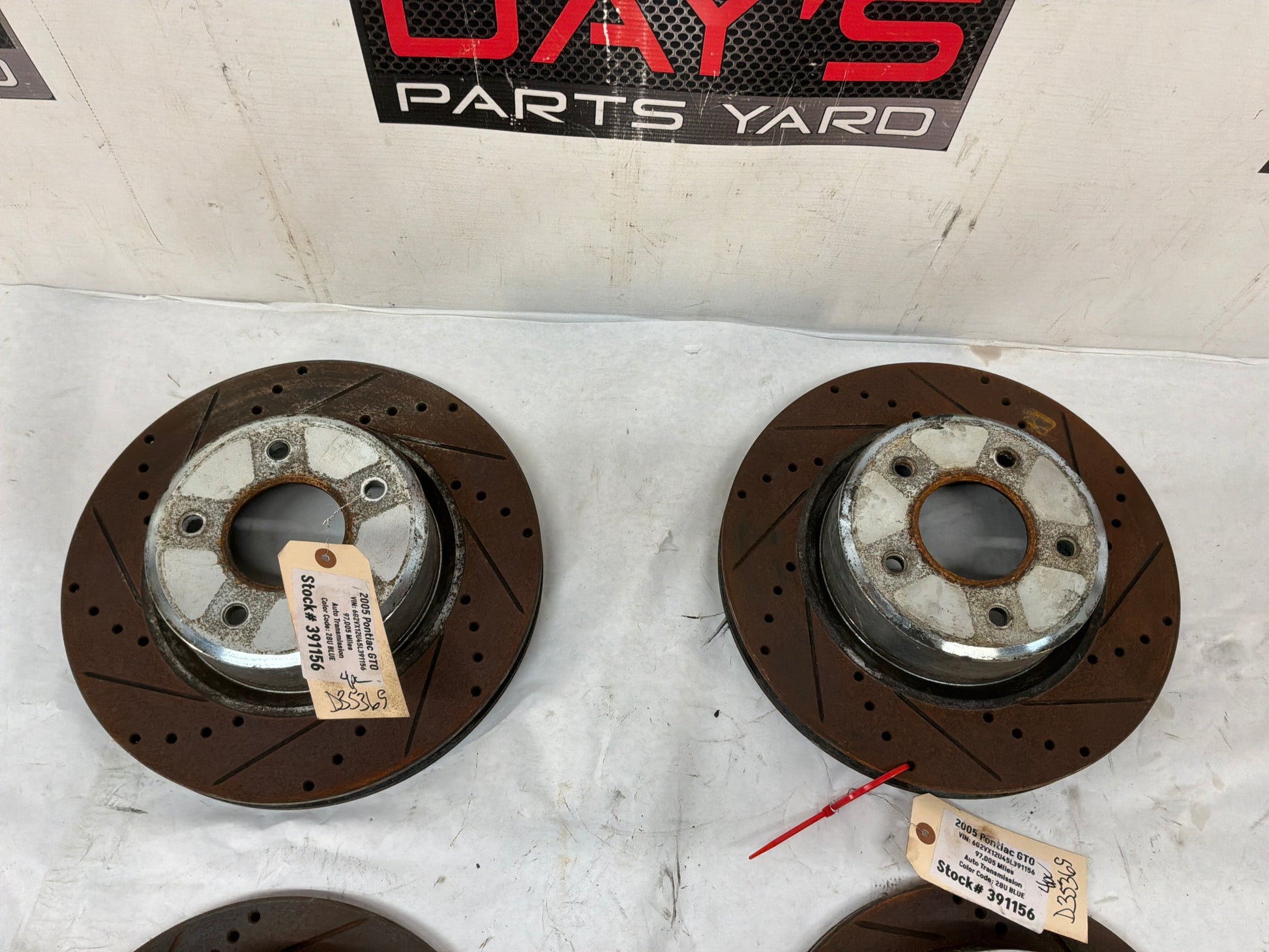 Front and rear rotors - Day's Parts Yard