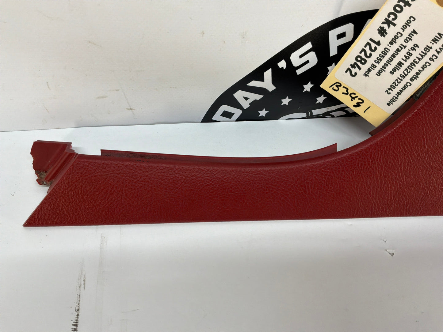 2007 Chevy C6 Corvette Convertible RH Passenger Center Console Trim OEM