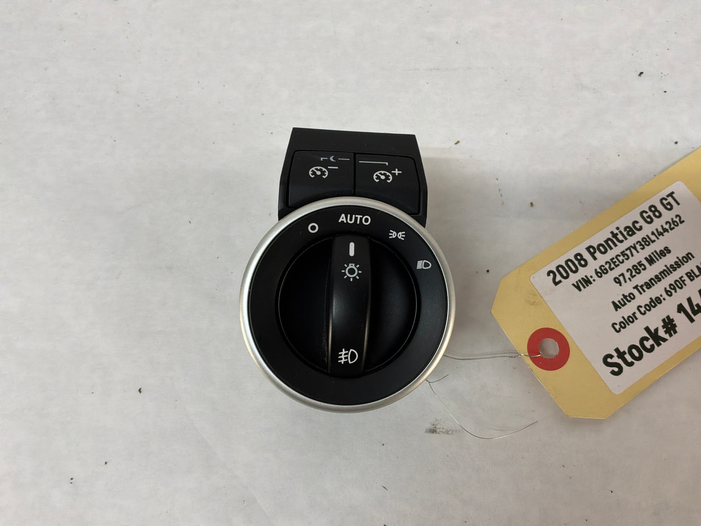 2008 Pontiac G8 GT Headlight Head Light Control Switch OEM
