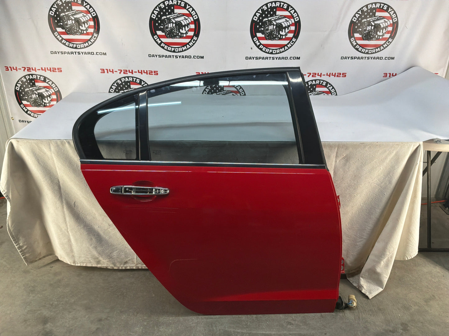 2008 Pontiac G8 GT RH Passenger Rear Exterior Outside Door Red OEM