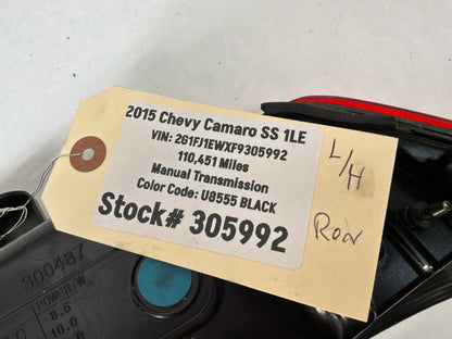 2015 Chevy Camaro SS 1LE RH & LH LED Tail Light Lamp Taillights OEM
