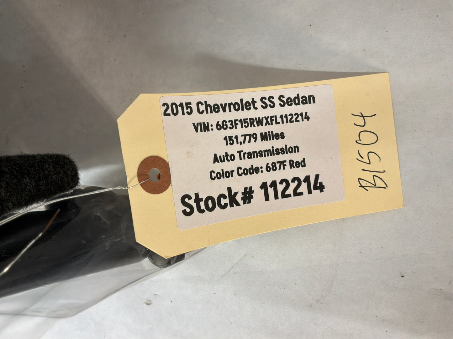 2015 Chevy SS Sedan Trunk Deck Lid Liner Carpet Felt OEM