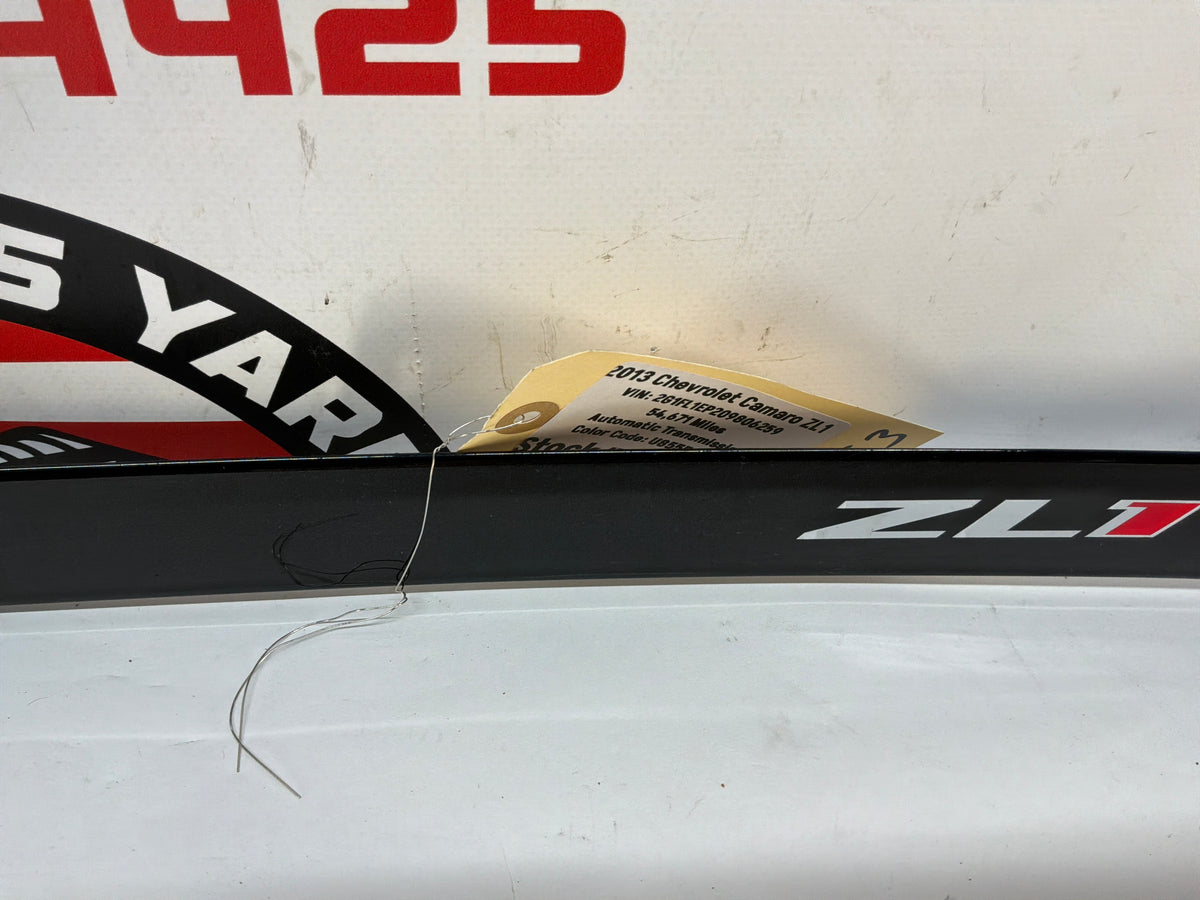 2013 Chevy Camaro ZL1 Carbon Flash Gloss Black Dash Trim Insert Molding Panel OEM
