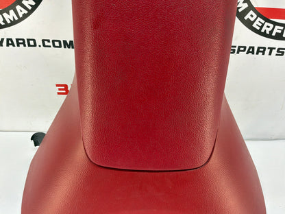2007 Chevy C6 Corvette Convertible Center Console Arm Rest Assembly Red OEM