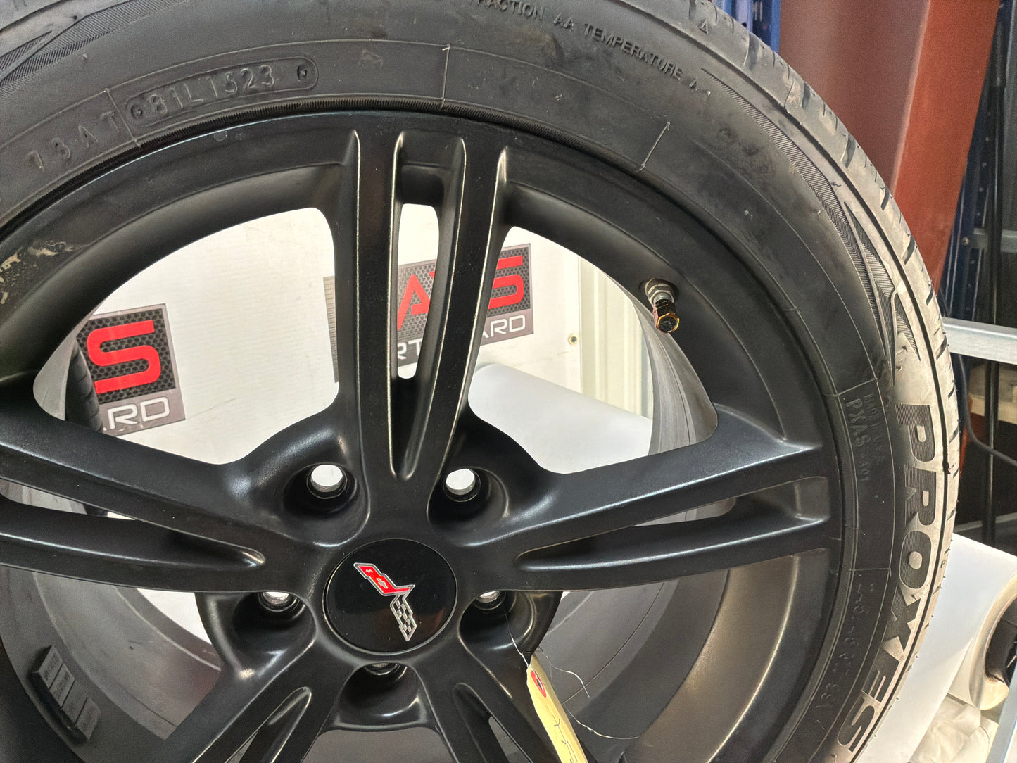 Chevy C6 Corvette Wheels and Tires 17x8.5 18x9.5 OEM