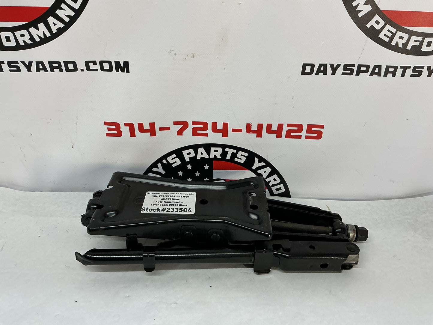 1999 Pontiac Firebird Trans Am Formula WS6 Factory OEM Spare Tire Jack Tool Kit Assembly